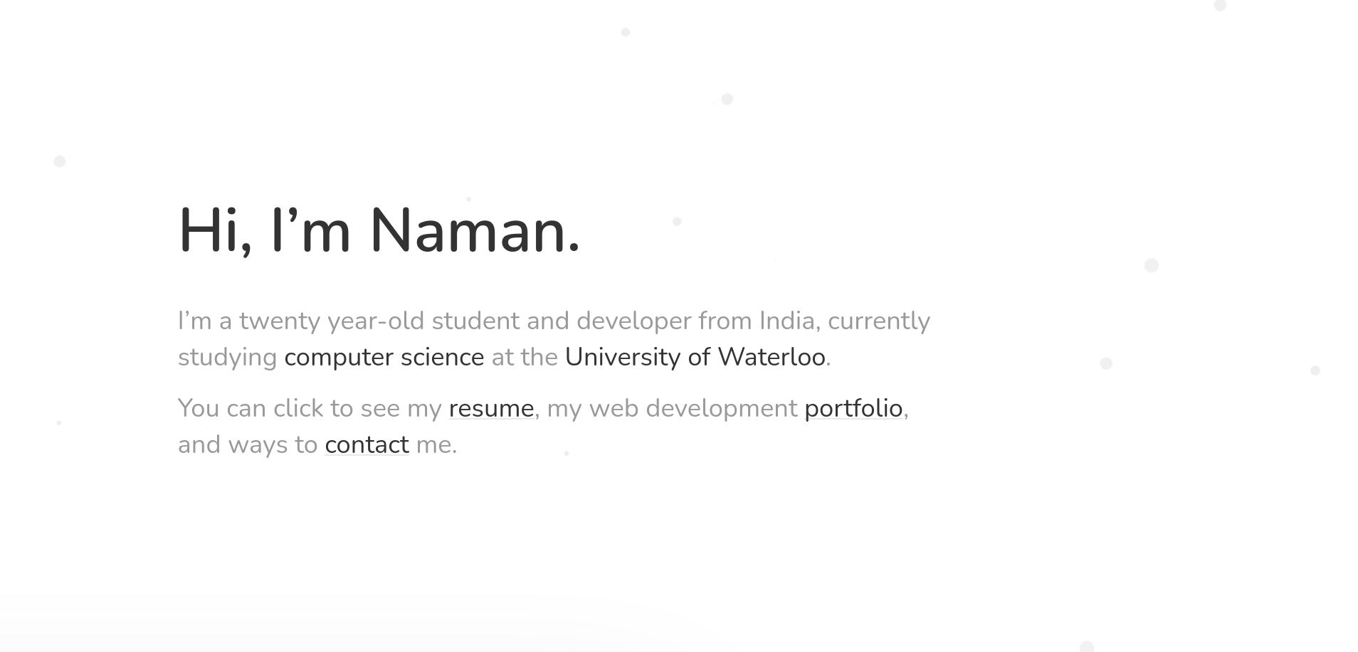 &ldquo;Current&rdquo; website as of writing, in case I change it.